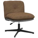 vidaXL Kantoorstoel draaibaar stof taupe, Huis en Inrichting, Stoelen, Verzenden, Nieuw