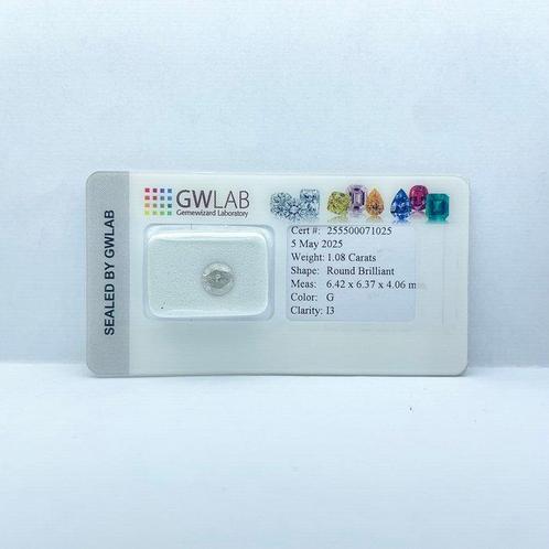 Zonder Minimumprijs - 1 pcs Diamant (Natuurlijk) - 1.08 ct -, Sieraden, Tassen en Uiterlijk, Edelstenen