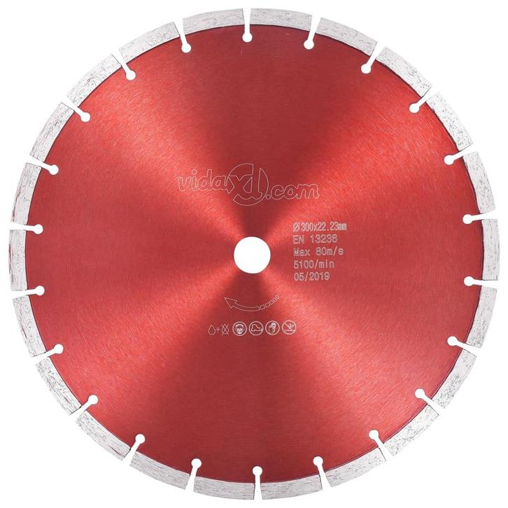 vidaXL Diamantzaagblad 300 mm staal, Doe-het-zelf en Verbouw, Gereedschap | Zaagmachines, Nieuw, Verzenden