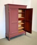 Antieke meidenkast kledingkast biedermeier demontabel Merlot, Ophalen of Verzenden