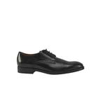 TESTONI - 8 UK - 42 IT - Bologna Derby Shoes Black Calf -, Nieuw