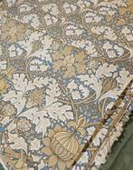 William Morris weefsel damast blauw duif - Realistisch