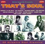cd - Various - Thats Soul (20 Atlantic Soul Classics), Cd's en Dvd's, Cd's | Overige Cd's, Verzenden, Zo goed als nieuw