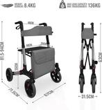 Jago® Rollator - 6-voudig in hoogte verstelbaar, zitting met, Verzenden, Zo goed als nieuw