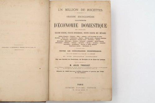 Jules Trousset - Un million de recettes - 1875, Antiek en Kunst, Antiek | Boeken en Bijbels