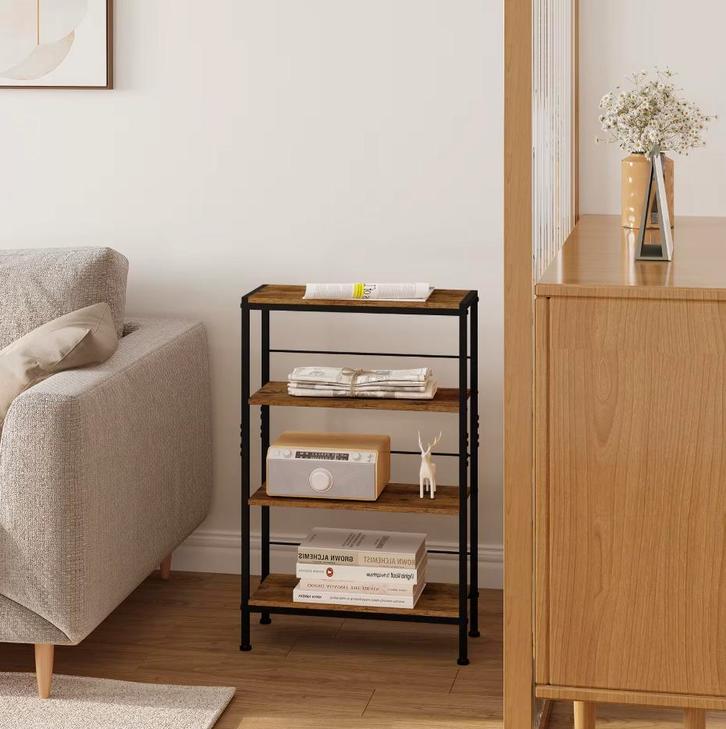 Nieuwe Ladderkast met 4 Niveaus MDF en Metaal – 50x20x78cm, Huis en Inrichting, Kasten | Overige, Nieuw, Verzenden