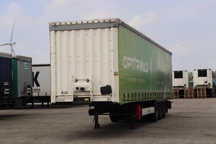 Veiling: Schuifzeiloplegger Krone SD 2019, Auto's, Vrachtwagens, BTW verrekenbaar, Overige brandstoffen, Overige kleuren, Aanhangers en Opleggers