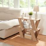[en.casa] Bijzettafel Nome met 2 planken 60x22x57 cm eikenkl, Huis en Inrichting, Verzenden, Nieuw