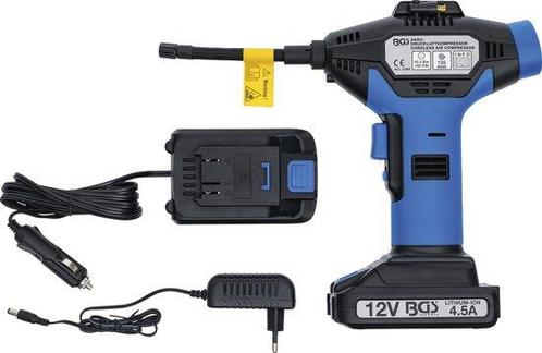 BGS Persluchtcompressor met batterijvoeding, Doe-het-zelf en Verbouw, Gereedschap | Overige machines, Zo goed als nieuw, Ophalen of Verzenden