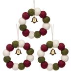 Hanger Vilt Kerst - Set 3-Delig - Holly Berry Kransje Ballet, Diversen, Kerst, Ophalen of Verzenden, Nieuw