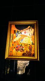 Baltisch amber - Gustav Klimt schilderij Kus - Barnsteen -