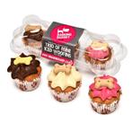 The Barking Bakery Mini Iced Woofins Vanilla En Carob Trio A, Verzenden