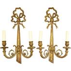 Wandlamp (2) - Lodewijk XVI - Brons, Antiek en Kunst