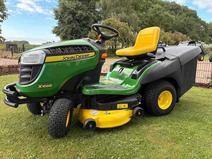 John Deere X166R, Tuin en Terras, Zitmaaiers, Gebruikt, Ophalen