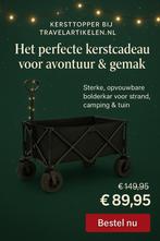 Bolderkar zwart XL - Kerst Actie!!, Verzenden, Opvouwbaar, Nieuw