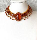 Choker ketting met natuurlijke Baltische amber - Barnsteen -