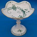Meissen – Tafelaufsatz / Schale auf Fuß „Indisch Grün reich“