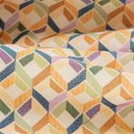 Geometrisch ruitpatroon - Dik - Gobelin - Textiel - 270 cm -