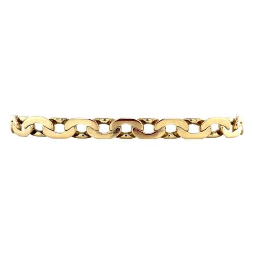 Gouden anker armband 23.5 cm 14 karaat, Sieraden, Tassen en Uiterlijk, Armbanden, Goud, Zo goed als nieuw, Goud, Verzenden