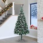 vidaXL Kunstkerstboom Groen 240 cm PVC en Staal en Kunststof, Verzenden, Nieuw
