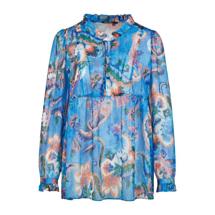 Marc Aurel • blauwe blouse paisley • 36, Kleding | Dames, Tops, Blauw, Nieuw, Maat 36 (S), Verzenden