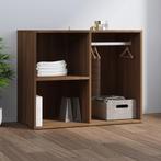 vidaXL Kledingkast 80x40x65 cm bewerkt hout bruin eikenkleur, Verzenden, Nieuw