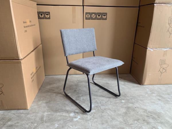 Veiling - Stoel Jax (set van 6) Stof - Wood - Grijs - Bruin, Huis en Inrichting, Stoelen