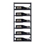 Wijnrek | 6 flessen | Wandmontage  | Rek voor muur | Staal, Huis en Inrichting, Woonaccessoires | Wijnrekken, 5 tot 15 flessen