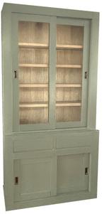 Buffetkast Engels groen - eiken interieur design 120 x 240cm, Ophalen of Verzenden, Nieuw