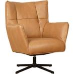 Leren draaifauteuil Lovely - Granada Sahara (cognac), Huis en Inrichting, Fauteuils, Nieuw, Ophalen of Verzenden, 75 tot 100 cm
