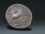Romeinse Republiek. L. Thorius Balbus, 105 v.Chr.. Denarius