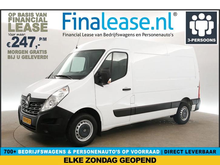 Renault Master T33 2.3 dCi L2H2 146PK Cam Trekhaak Airco, Auto's, Bestelauto's, Lease, Handgeschakeld, Diesel, Renault, Wit, Verzenden