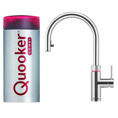 Quooker Flex Chroom met Combi Boiler +, Doe-het-zelf en Verbouw, Sanitair, Kraan, Nieuw, Chroom, Ophalen of Verzenden