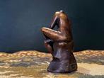 Beeld, “Naakte vrouw die haar voeten droogt” - 12 cm - Brons