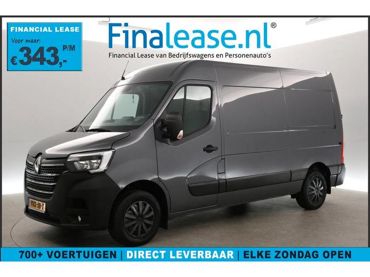 Renault Master T35 2.3 dCi 180PK L2H2 Airco Camera Cruise, Auto's, Bestelauto's, Lease, Handgeschakeld, Diesel, Zilver of Grijs