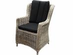 Darwin dining tuinstoel naturel rotan - olefin black, Ophalen of Verzenden, Nieuw