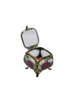 Sieradendoos - Messing, Glas