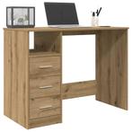 vidaXL Bureau 102x76x50 cm bewerkt hout artisanaal, Verzenden, Nieuw