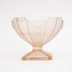 Roze Glazen 7-delig Art Deco Dessertset, Antiek en Kunst, Antiek | Glas en Kristal, Ophalen