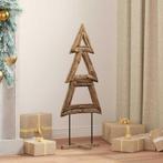 vidaXL Kerstboom met standaard Bruin 90 cm Massief teakhout, Diversen, Kerst, Verzenden, Nieuw