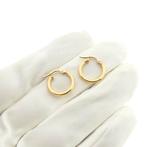 18 Krt. Gouden oorringen | Ø 14 mm (oorbellen) (oorbellen), Ophalen of Verzenden, Gebruikt, Overige kleuren, Goud