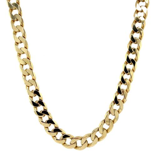 Gouden gourmet collier 54 cm 14 krt, Sieraden, Tassen en Uiterlijk, Kettingen, Goud, Zo goed als nieuw, Goud, Verzenden