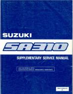 1986 SUZUKI SWIFT WERKPLAATSHANDBOEK SUPPLEMENT ENGELS