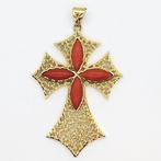 Hanger - 18 karaat Geel goud - 6.00ct. tw. Koraal