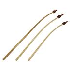 Gebogen Vlaggenstok Luxe Houten Knop-125 cm, Ophalen of Verzenden, Nieuw