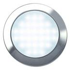 LED Interieurlamp 12v 6500K / 800lm chromen ring, Nieuw