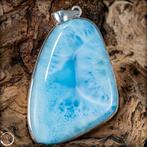 Zeer zeldzame natuurlijke blauwe oceaan Larimar Hanger - 925