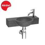 Basalt fonteinset Minako 40x23x8 cm, Ophalen of Verzenden, Nieuw, Chroom, Overige typen