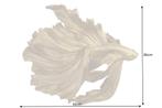 Design decoratief figuur vechtende vis CROWNTAIL 35cm goud, Nieuw, Ophalen of Verzenden