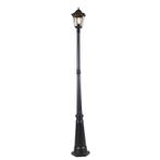 Smart buitenlantaarn zwart 200 cm IP44 incl. Wifi ST64 -, Tuin en Terras, Buitenverlichting, Nieuw, Overige materialen